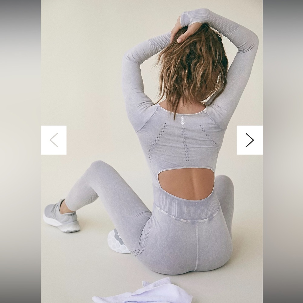 Free People Good Karma Long-Sleeve Onesie - Picture 1 of 9